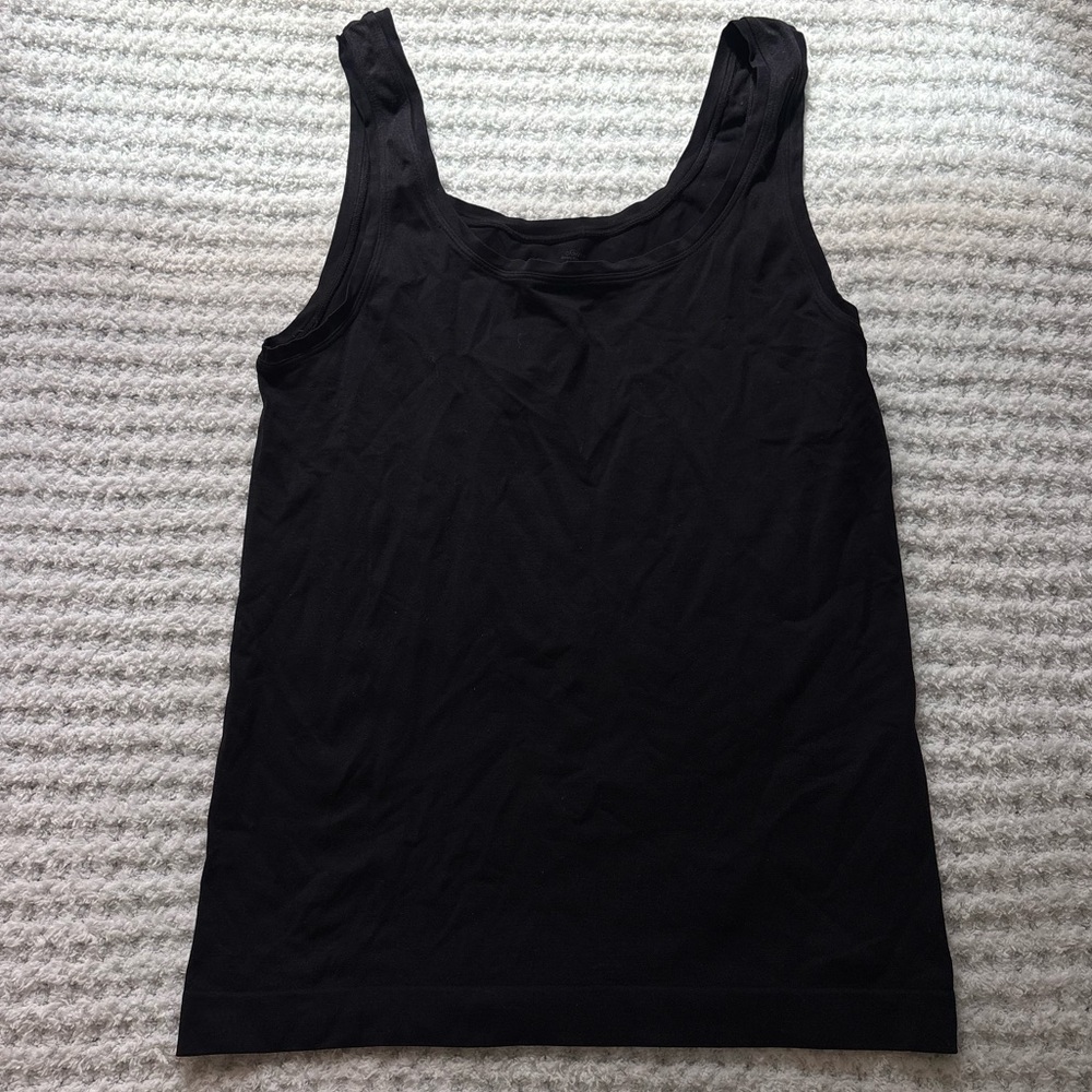 Soma Black Fitted Sleeveless Tank Top